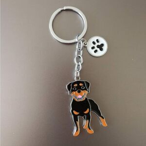 Rottweiler Dog Keychain